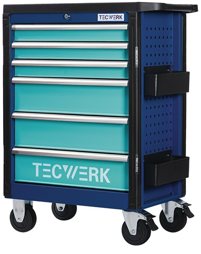 TECWERK Werkzeugwagen PLUS 2.0 B760xT465xH1030mm 500 kg 6 Schubladen 
