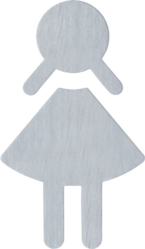 Symbol Frau 710XA.150.2 VA Farb-Nr.XA B.87mm H.150mm S.1,5mm HEWI