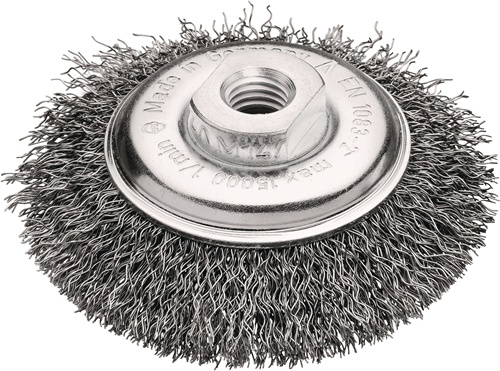 Rundbürste D.100mm Drahtstärke 0,35mm STA gewellt 10mm 1 LESSMANN