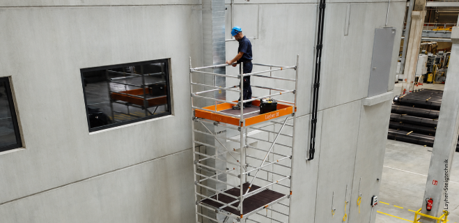 Layher Lösungen für strukturierte Arbeitsbereiche