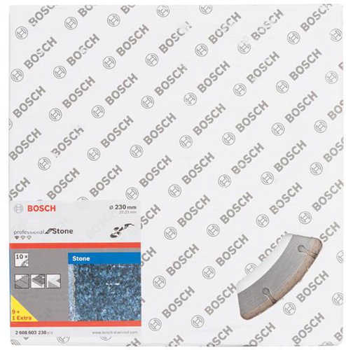 Bosch Diamanttrennscheibe Standard for Stone 10-tlg.D.230mm Segment-H.10mm 10er Pack