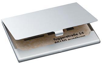 SIGEL Visitenkartenetui VZ135 max. 15Karten Aluminium silber