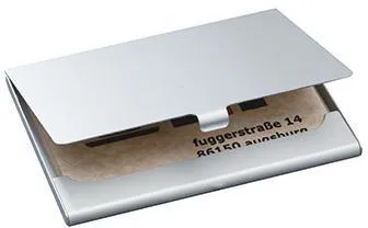SIGEL Visitenkartenetui VZ135 max. 15Karten Aluminium silber