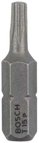 Bosch Schrauberbit Extra-Hart ISO1173 C6.3 T15 L.25mm 1/4Zoll-Außen-6kt 25erPack
