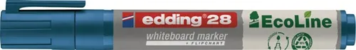 Whiteboardmarker 28 EcoLine blau Strich-B.1,5-3mm Rundspitze EDDING
