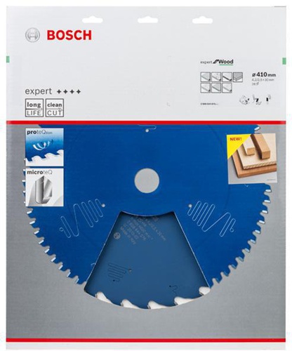 Bosch Kreissägeblatt Expert for Wood D.410mm Bohrung 30mm 28Zähne WZ