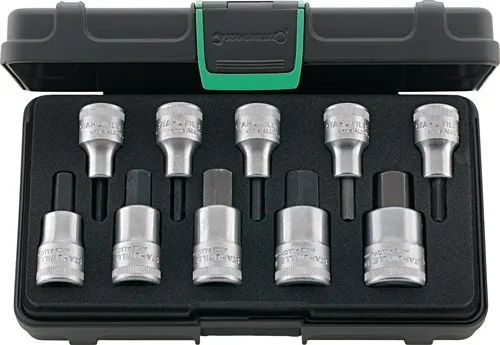 Steckschlüsselsatz 54/10 10-tlg.1/2 Zoll 4-19mm f.i6-KT.-Schr.STAHLWILLE