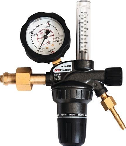 Flaschendruckminderer ProControl® Flowmeter Argon / CO₂ 200 bar 1-stufig GCE
