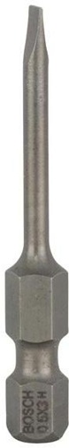 Bosch Schrauberbit Extra-Hart ISO1173 E6.3 S0,5x3mm L.49mm 1/4Zoll-Außen-6kt 3St.