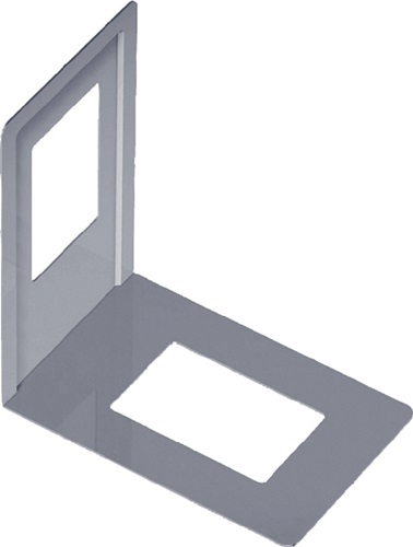 Bücherstütze einteilig Länge 130 mm Höhe 120 mm ALFER ELEMENT SYSTEM