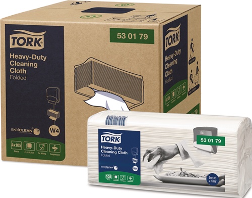Putztuch TORK 530179 L.ca.238 mmxB.ca.355mm weiß 1-lagig,ungeprägt 4x105 Pk.TORK