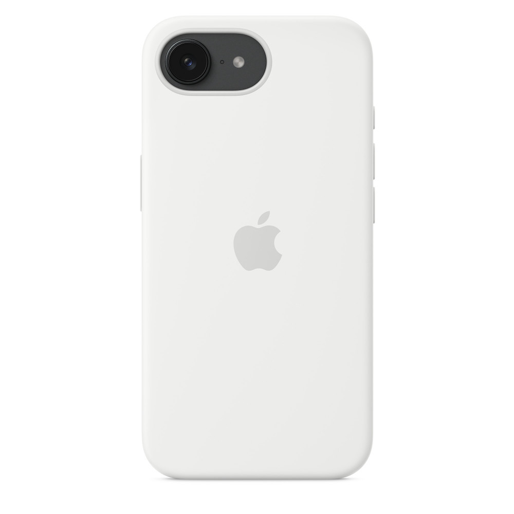 Apple iPhone 16e Silikon Case, Weiß