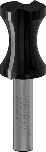 Bosch Flachstabfräser Arbeits-L.32mm D.20,6mm Schaft 8mm zweischneidig Radius 18,3mm