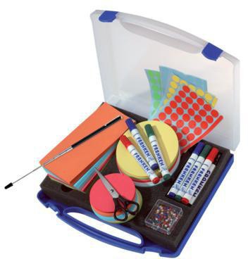 Franken Moderationskoffer Mini UMKM 34,5x6x31cm 1.100Teile bl/tr