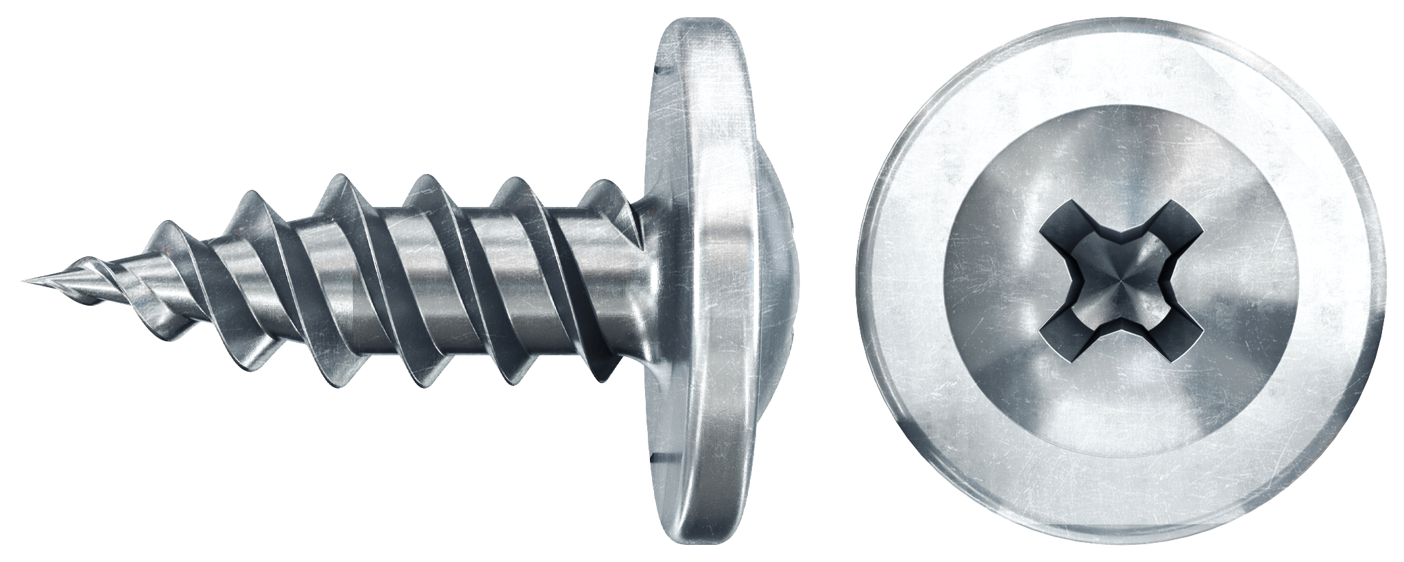 fischer Profilverbinderschraube 4,2 x 13 Halbrundkopfblauverzinkt Vollgewinde Kreuzschlitz PH