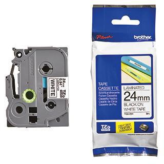 Brother Schriftbandkassette TZE251 24mmx8m laminiert sw auf ws
