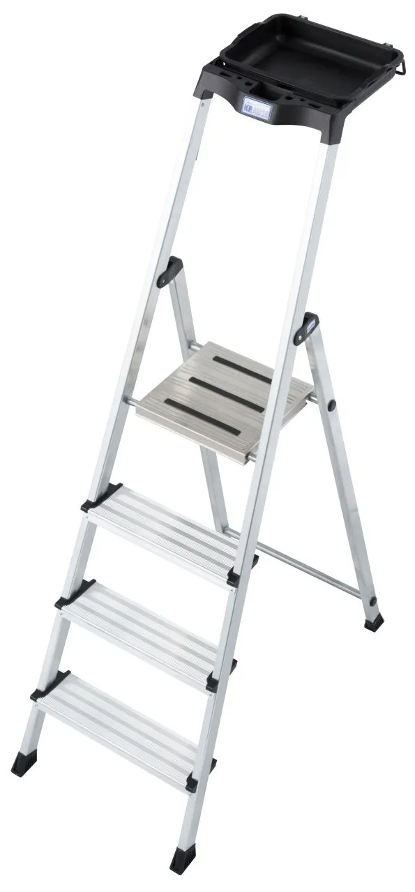 Krause MONTO Secury mit Multi-Grip Stufen-StehLeiter 1x4 Stufen