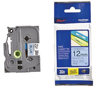 Brother Schriftbandkassette TZE531 12mmx8m laminiert sw auf bl