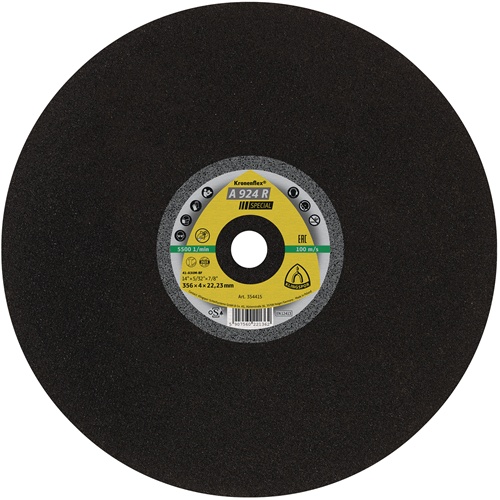 Trennscheibe A 924 R Special D356x4mm ger.STA Bohr.25,4mm KLINGSPOR
