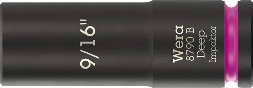 Steckschlüsseleinsatz 8790 B Impaktor Deep 3/8 Zoll 9/16 Zoll L.63mm WERA
