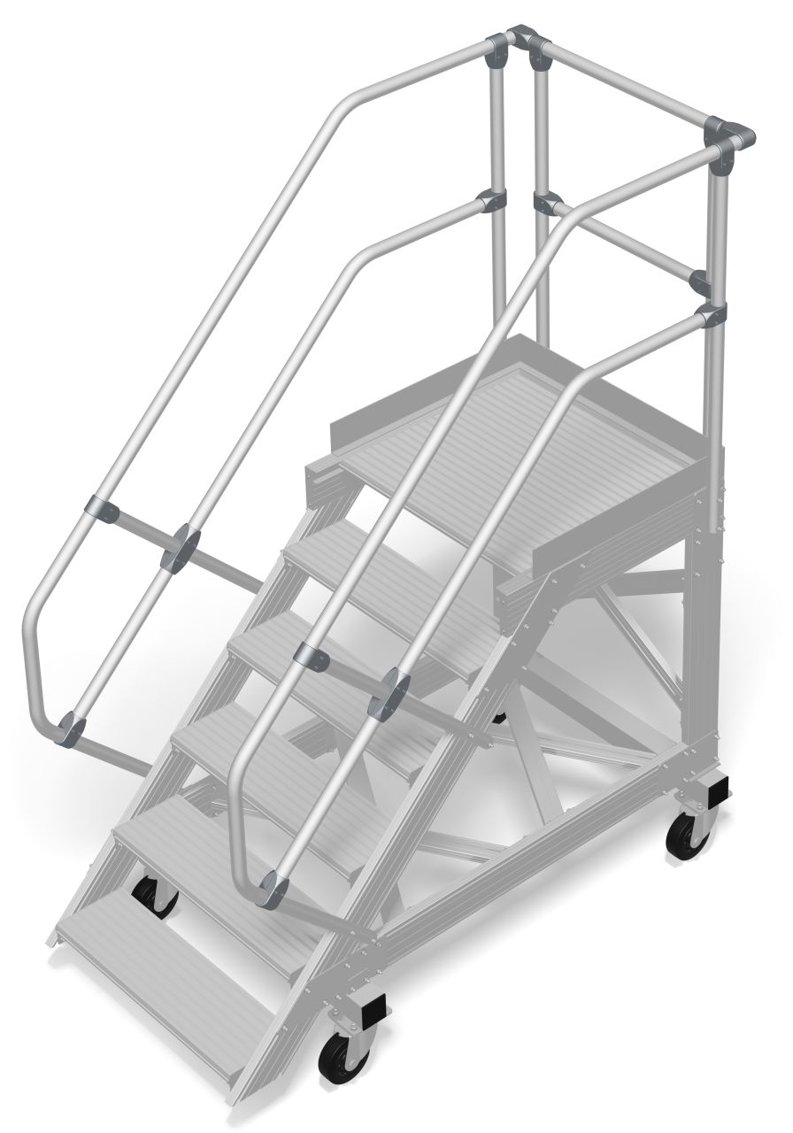 Krause STABILO Treppe mit Plattform fahrbar 1x6 Stufen