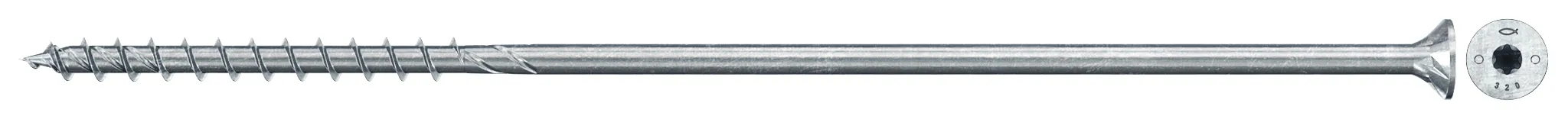 fischer PowerFast FPF II CTP 10,0 x 280 BC 50 Senkkopf mit Innenstern TX Teilgewinde galvanisch verzinkt blau passiviert