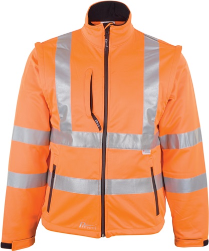 Warnschutz-Softshelljacke Gr.XXXL orange PREVENT