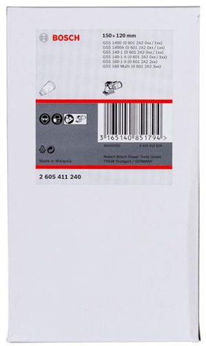 Bosch Staubbox Abm.150x120mm schwarz m.Filter