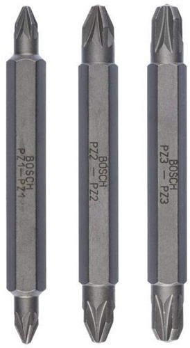 Bosch Doppelklingen-Set 3tlg. L.60mm PZ1/PZ2 PZ3/PZ1 PZ2/PZ3