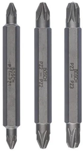 Bosch Doppelklingen-Set 3tlg. L.60mm PZ1/PZ2 PZ3/PZ1 PZ2/PZ3