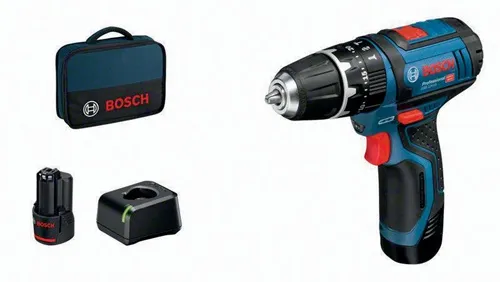 Bosch Akku-Schlagbohrschrauber GSB 12V-15 Professional 12 V 2 Ah 1-10 mm
