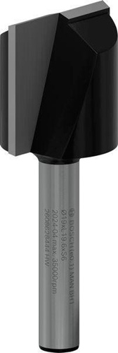 Bosch Nutfräser Standard for Wood Arbeits-L.19,5mm D.19mm L.51mm Schaft 6mm