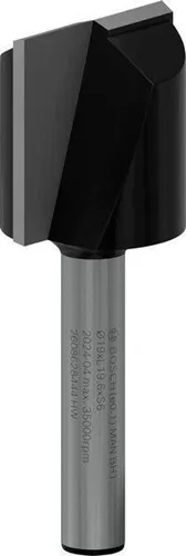 Bosch Nutfräser Standard for Wood Arbeits-L.19,5mm D.19mm L.51mm Schaft 6mm