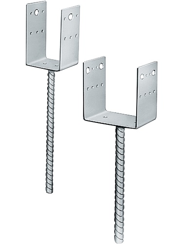 Stützenfuß PPD Stahl stückverzinkt zum Einbetonieren Loch-Ø 5,0 + 13,5 mm 250 mm SIMPSON STRONG TIE