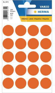 HERMA Markierungspunkt 1872 19mm rot 100 St./Pack.