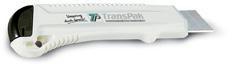 Cuttermesser m.Abbrechklinge weiß m.TP-Druck TRANSPAK