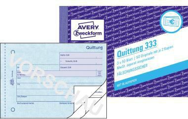 Avery Zweckform Quittung 333 DIN A6 quer 3x50Blatt