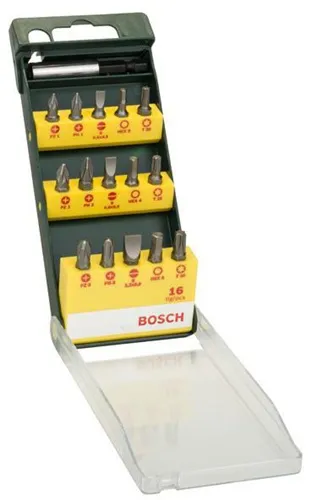 Bosch Schrauberbit-Set 16-tlg.PH/PZ/S/HEX/T m.magnetischem Universalhalter