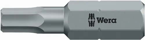 Bit 840/4 Z 1/4 Zoll 7/32 Zoll L.25mm zähhart,HEX-Plus WERA