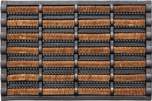 Fußmatte schwarz/natur 60% Gum./40% Kokos L600xB400xS25mm