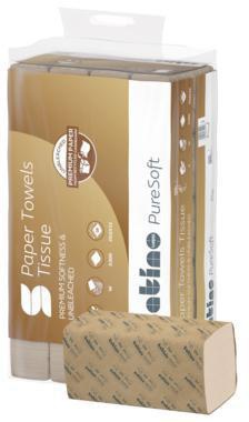 Satino Handtuchpapier PureSoft 277570 V-Falz 2lg 3.200 Bl./Pack.