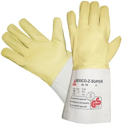 HASE Schweißerschutzhandschuh MEXICO-Z-SUPER lang gelb/grau (403800)