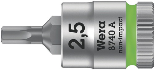 Schraubendrehereinsatz 8740 A 1/4 Zoll i6-KT.SW 2,5mm L.28mm WERA