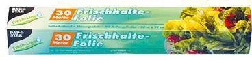 PAPSTAR Frischhaltefolie 14110 29cmx30m Faltschachtel transparent