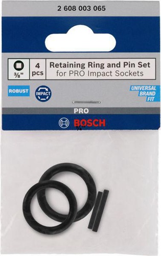 Bosch Steckschlüsseleinsatz-Haltering 4tlg. 3/8Zoll SW17-32mm m.Stift f.PRO Impact