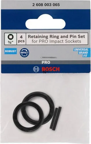 Bosch Steckschlüsseleinsatz-Haltering 4tlg. 3/8Zoll SW17-32mm m.Stift f.PRO Impact