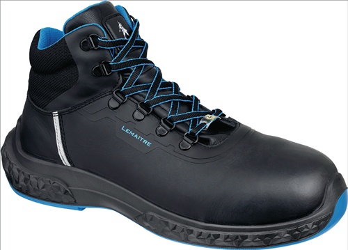 Sicherheitsstiefel Anton high Gr.45 schwarz/blau S3 ESD SRC EN20345