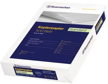 Soennecken Kopierpapier Standard 5555 DIN A4 80g weiß 500 Bl./Pack.