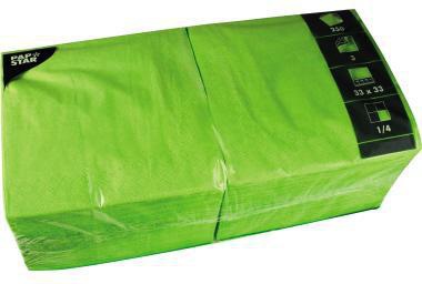 PAPSTAR Serviette 81656 33x33cm 3lagig limonengrün 250 St./Pack.
