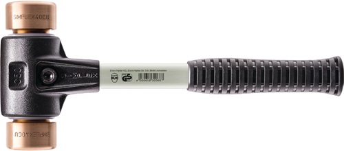 Schonhammer SIMPLEX hart Fiberglas Kupfer m.Ku-Hülse HALDER